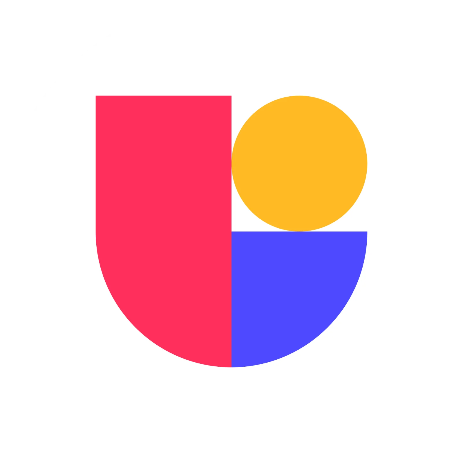 Colorful Geometric Emblem in a White Circle Free PNG