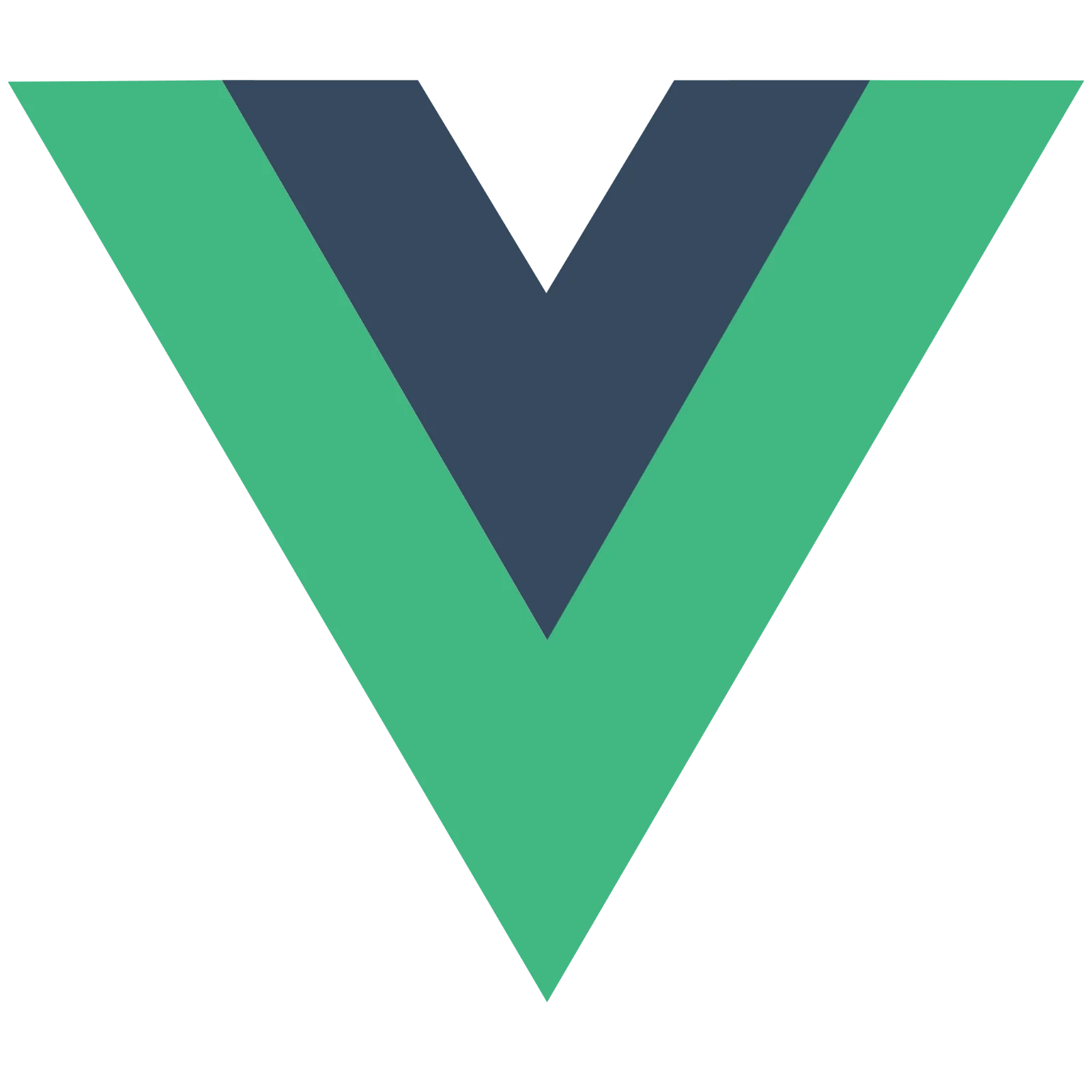 Green and Navy Geometric V Emblem Free PNG
