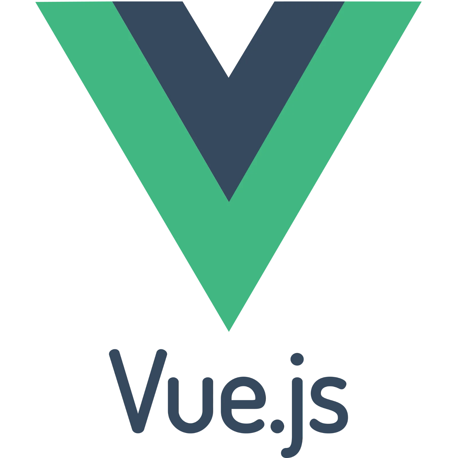 Vue.js Green and Navy Logo Free PNG