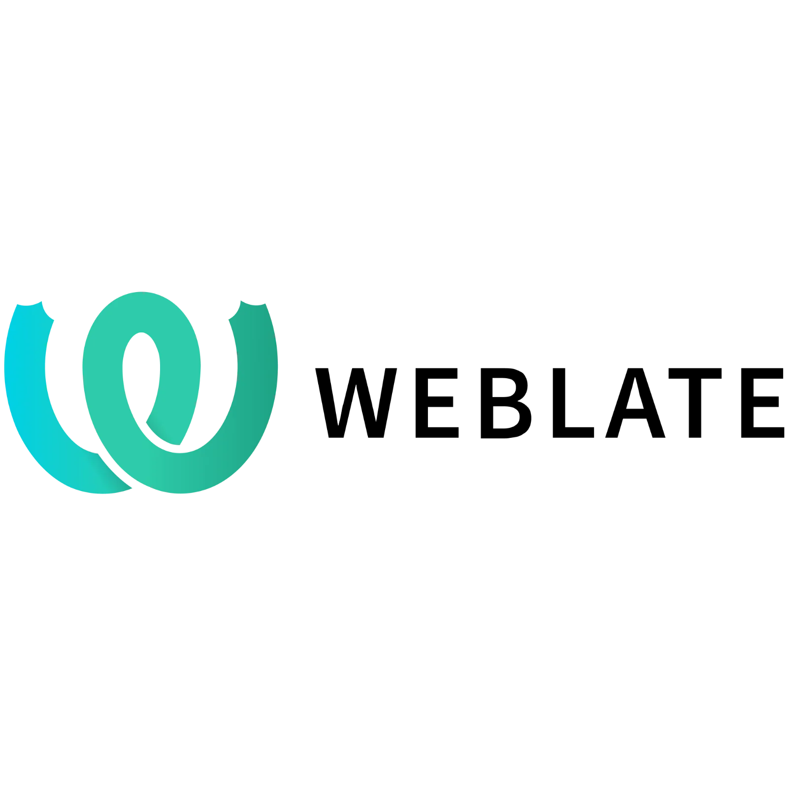 Turquoise and Green Abstract Loop Emblem Free PNG