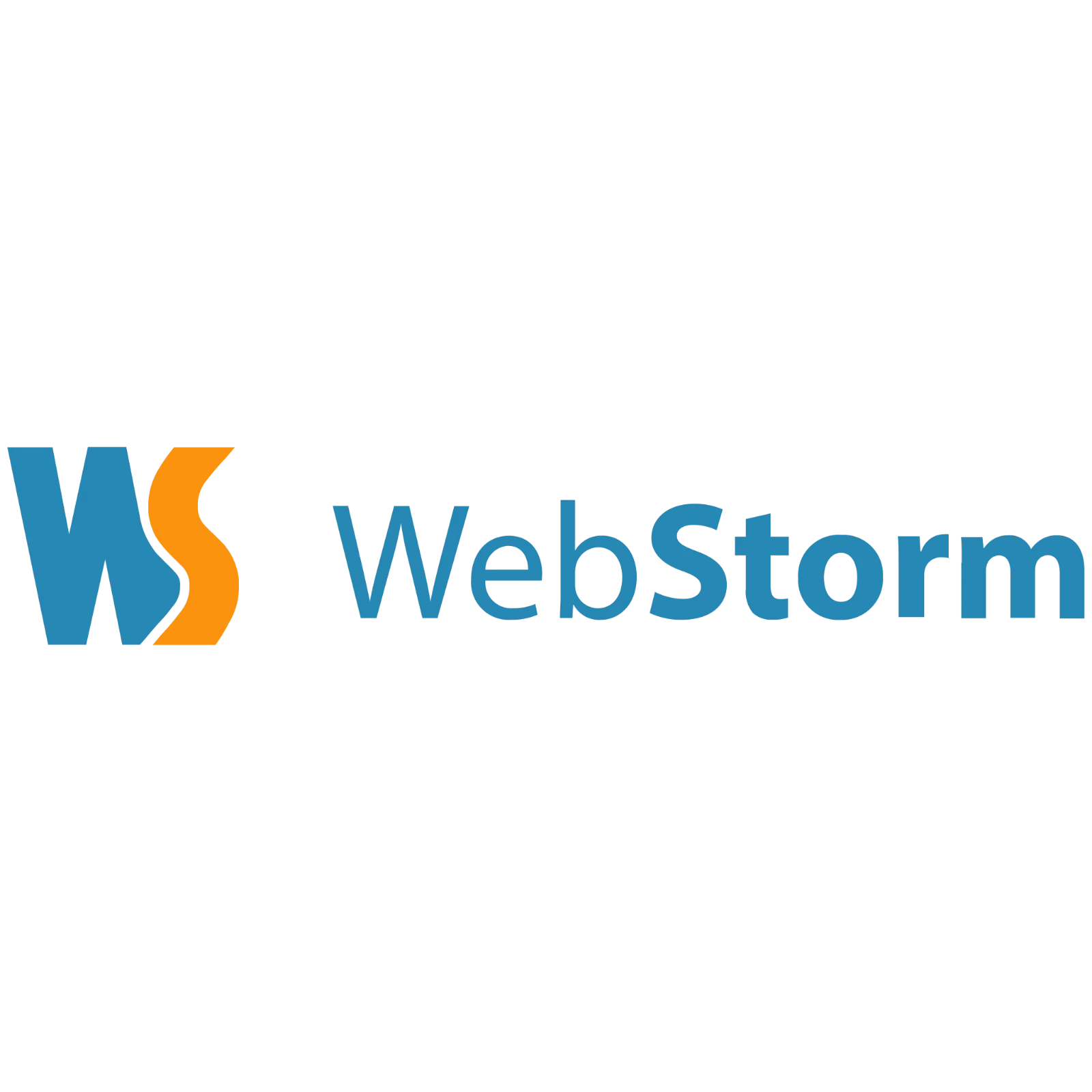 WebStorm Logo with Blue and Orange Symbol Free PNG