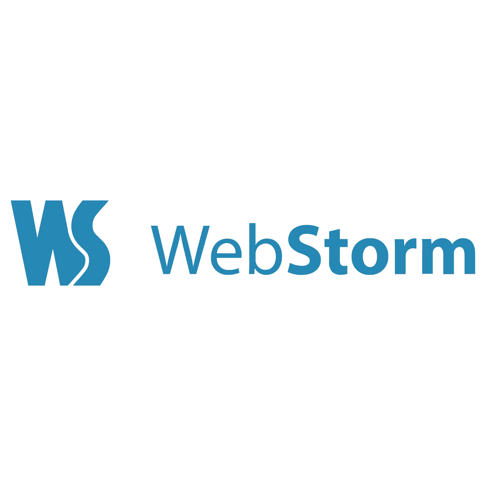 Blue WebStorm Logo on Black - Free PNG