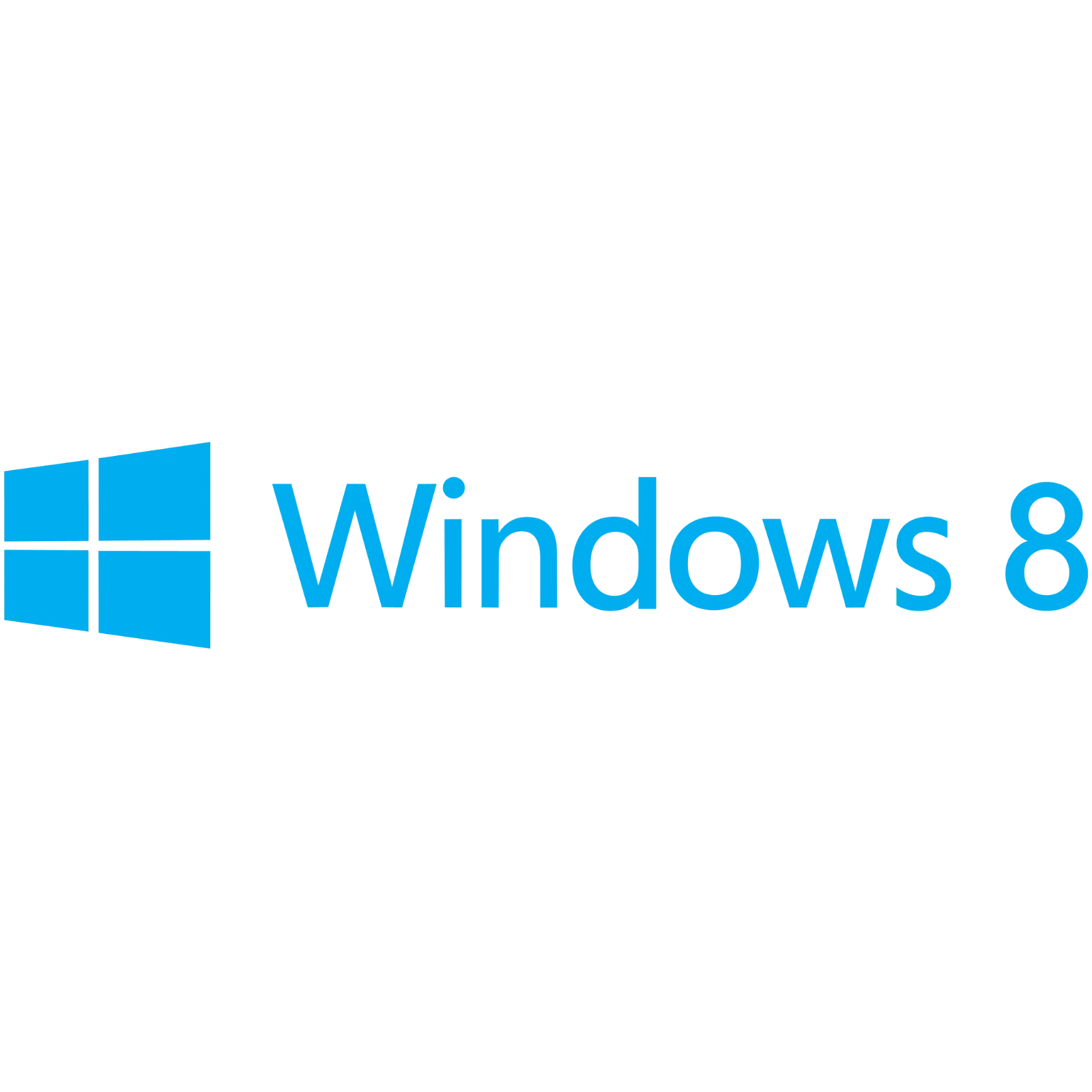 Windows 8 Logo on Black Background Free PNG