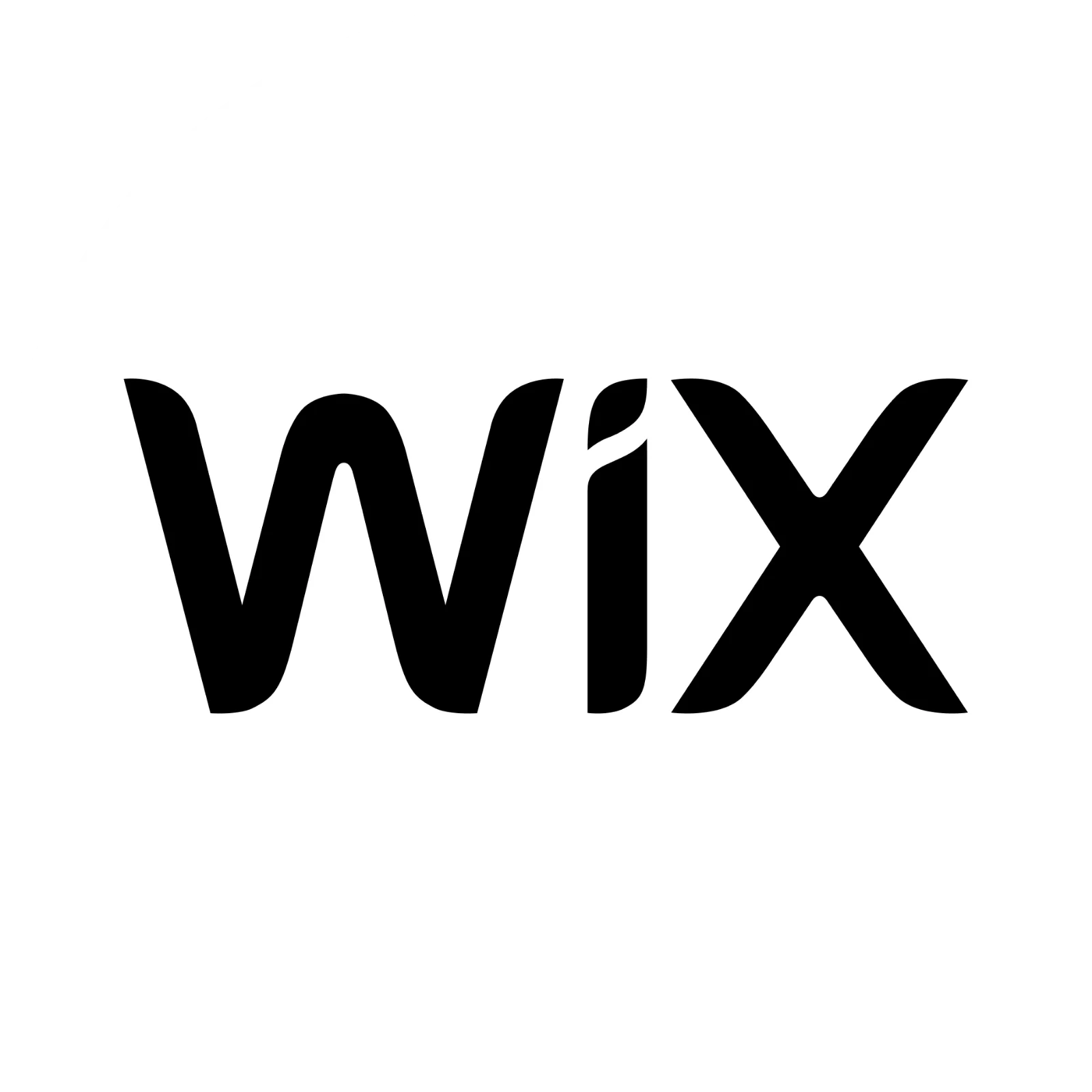 Wix Wordmark in a White Circle Free PNG