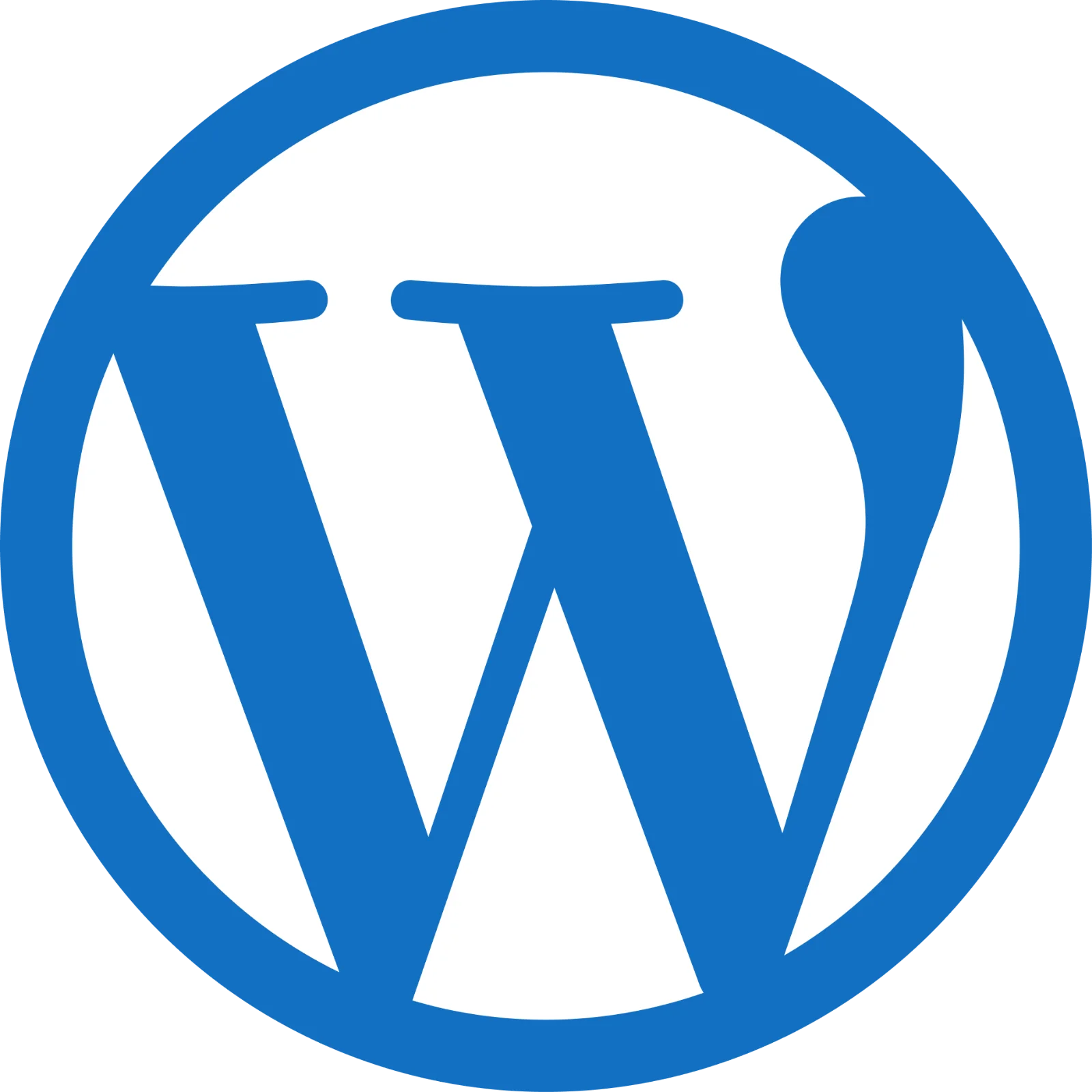 WordPress Blue Circular Logo Free PNG