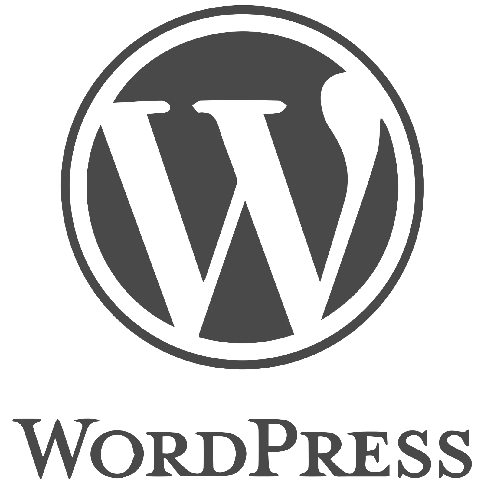 WordPress Logo and Wordmark Free PNG