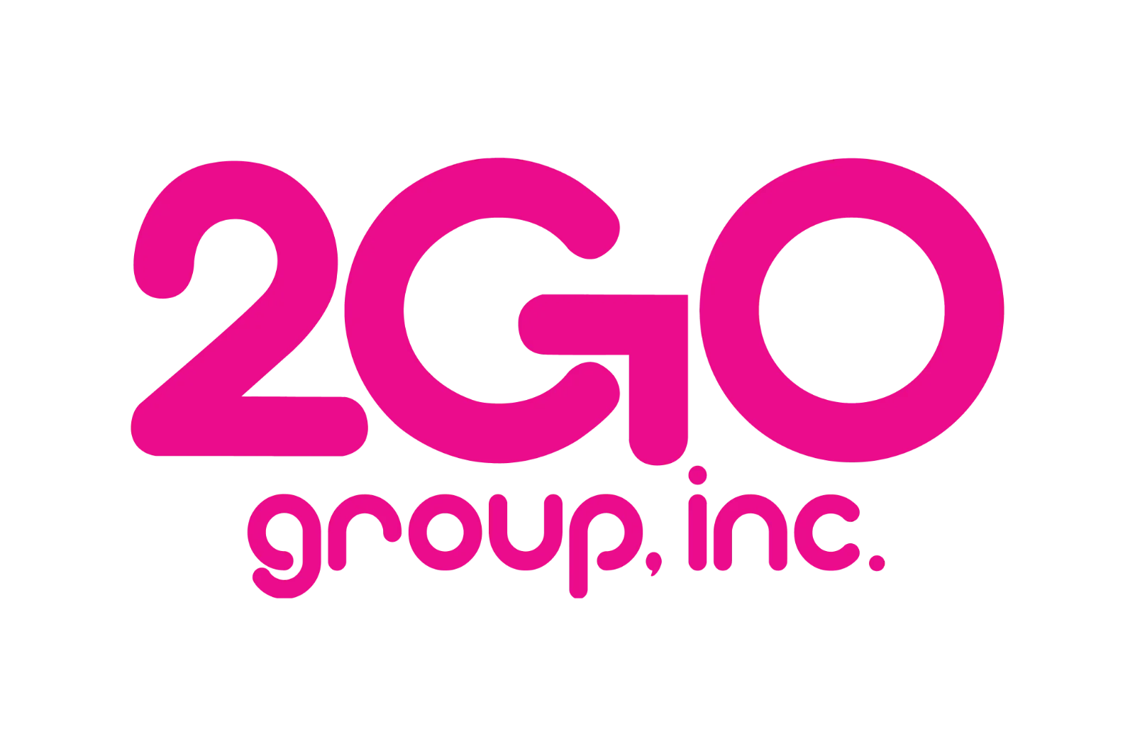 2GO Group, Inc. Magenta Wordmark Free PNG