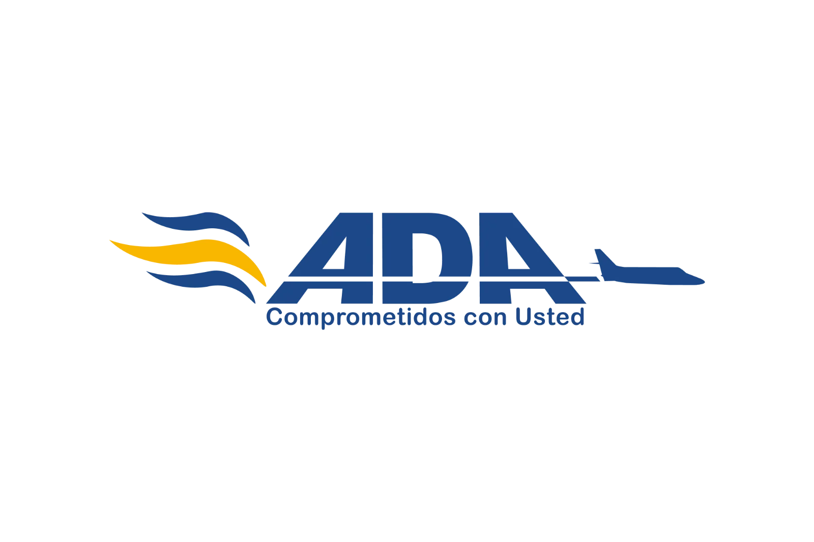 ADA Airline Logo with Blue and Yellow Waves | Free PNG