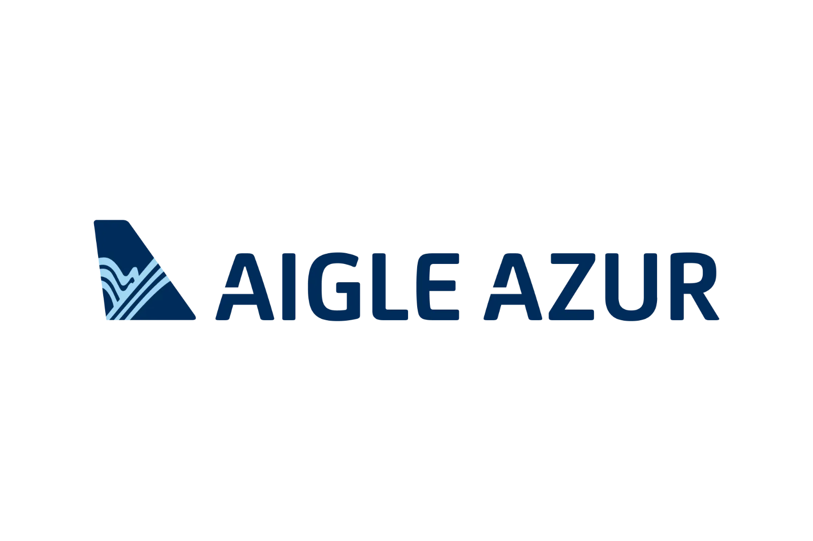 Aigle Azur Wordmark and Blue Emblem Free PNG