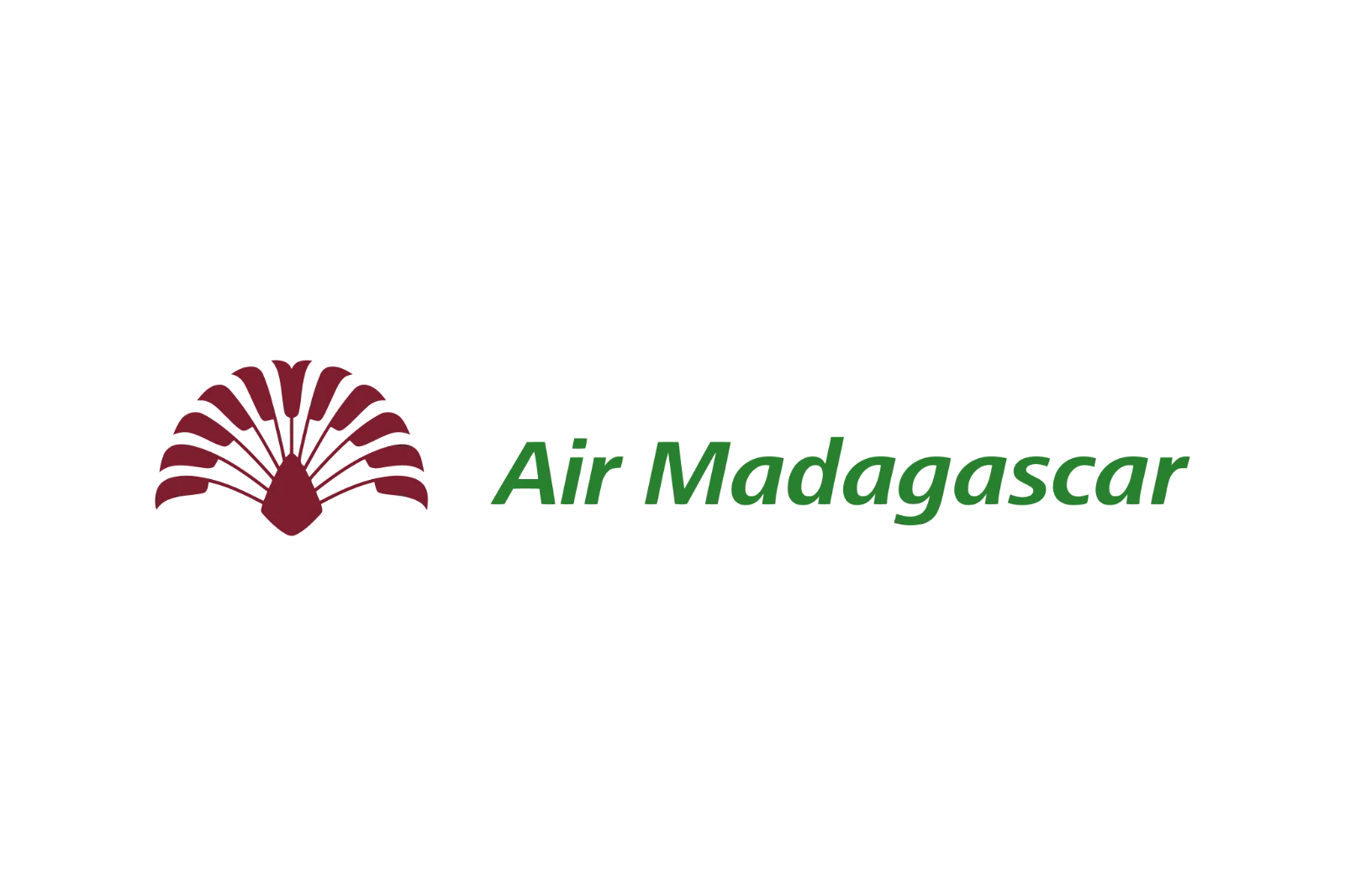 Air Madagascar Logo on Black Background Free PNG