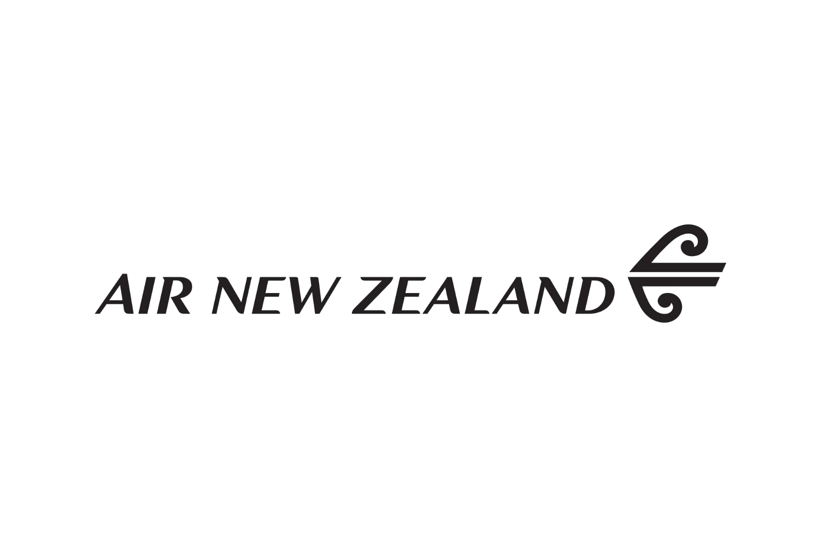 Air New Zealand Wordmark and Koru Logo Free PNG