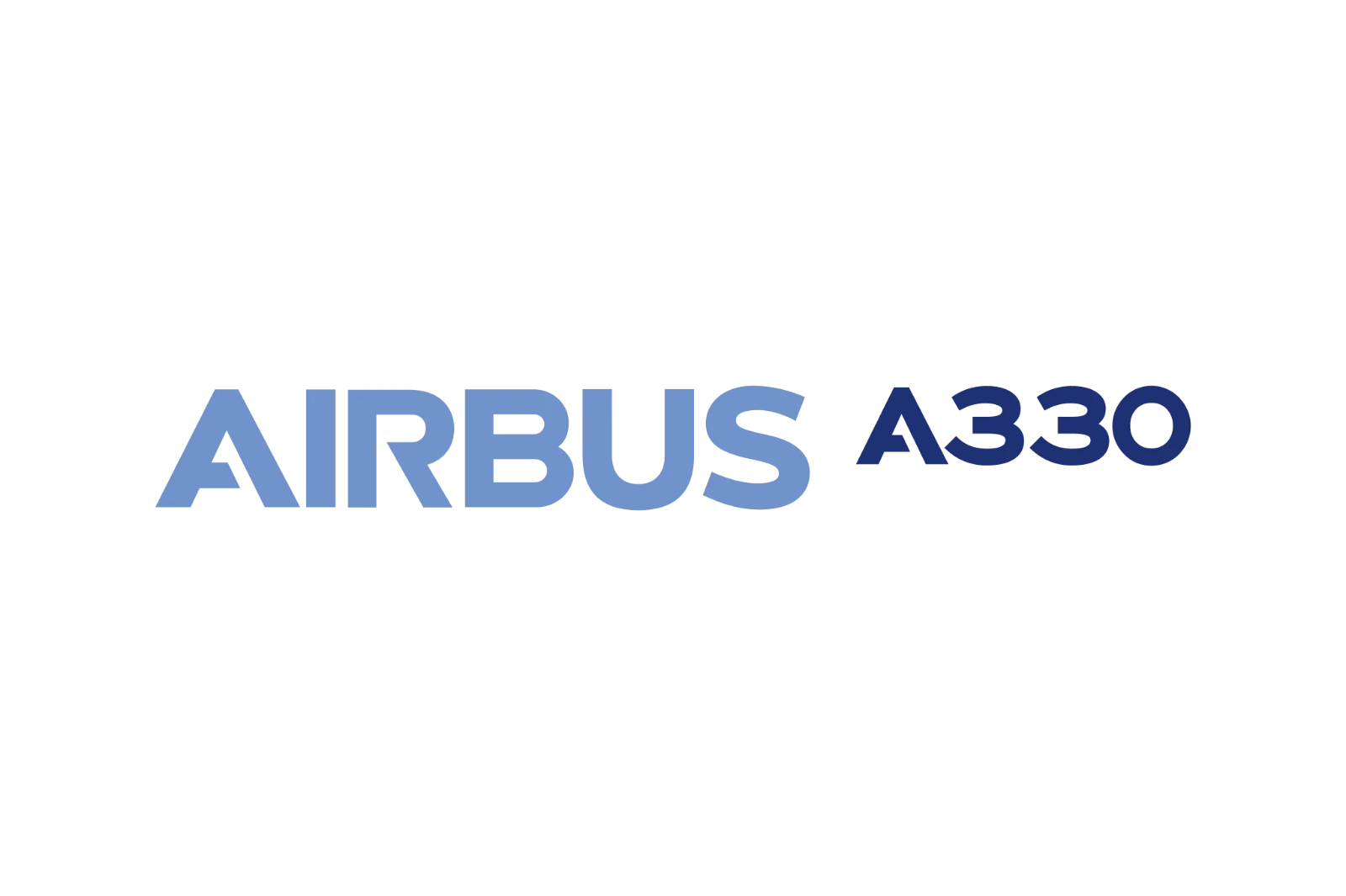 Airbus A330 Blue Lettering Free PNG