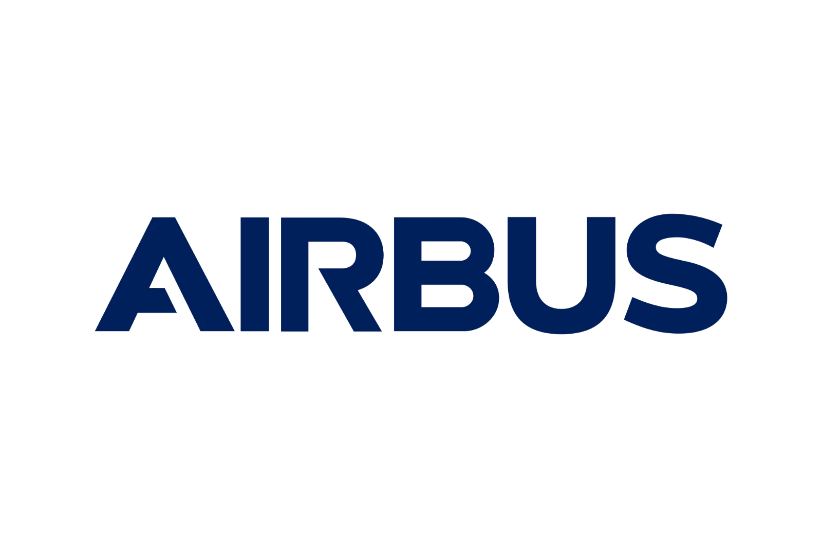 Blue AIRBUS Wordmark on Black Background | Free PNG
