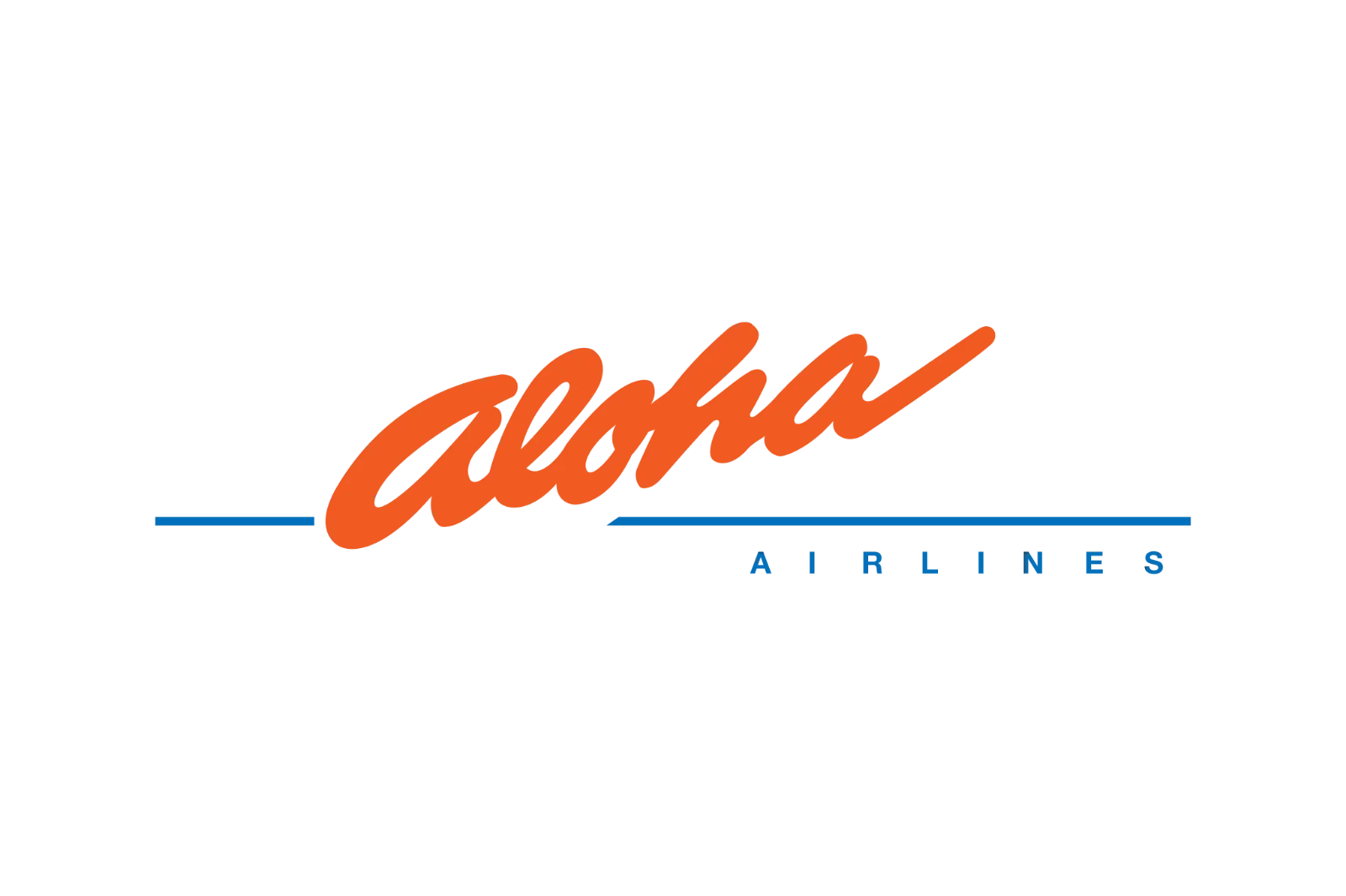 Aloha Airlines Script Logo Free PNG