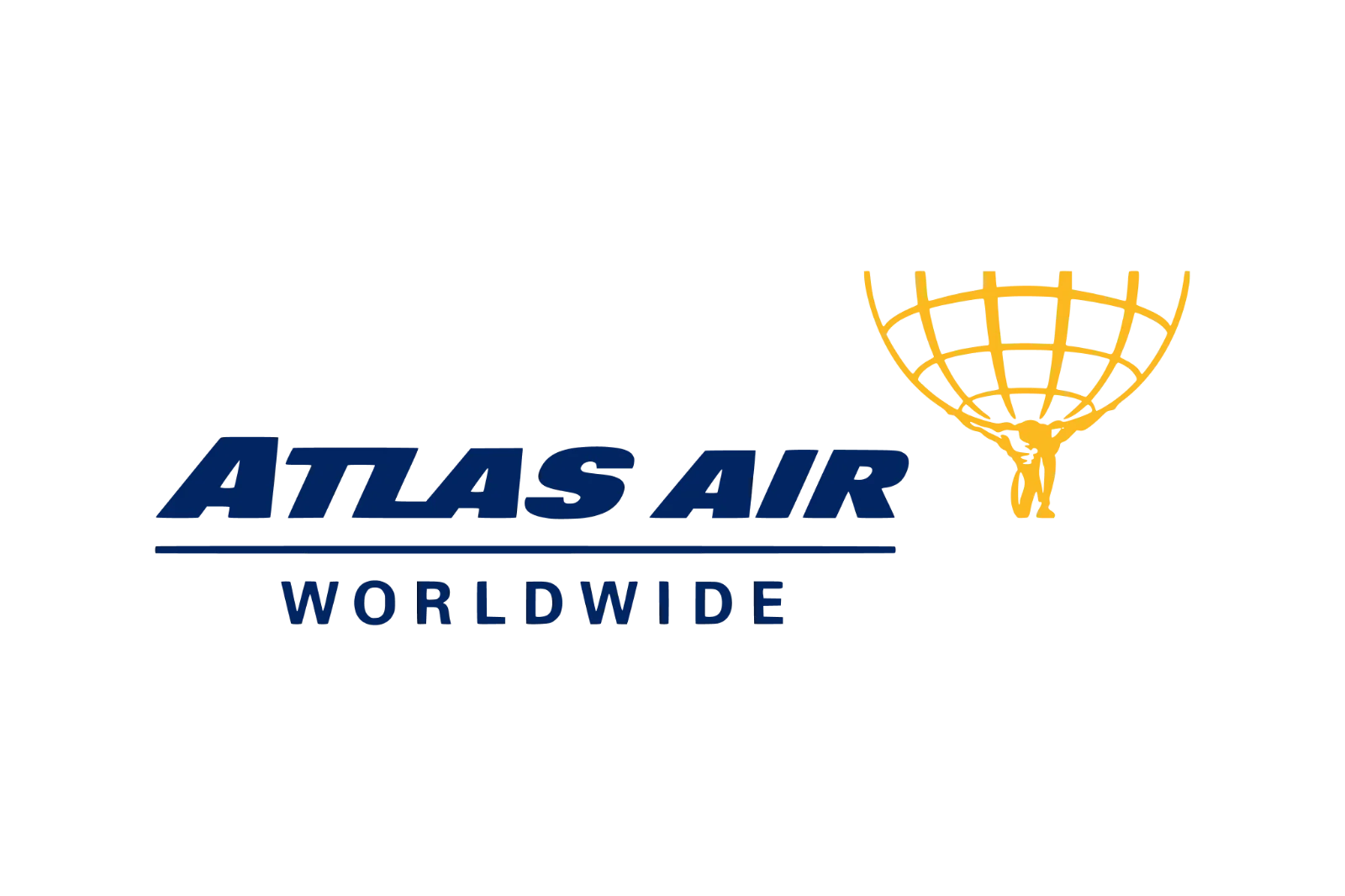 Atlas Air Worldwide Logo with Yellow Globe | Free PNG