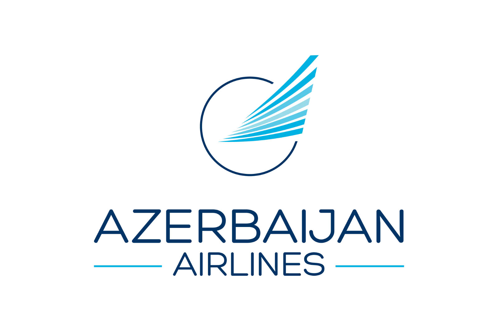 Azerbaijan Airlines Logo on Black Background Free PNG