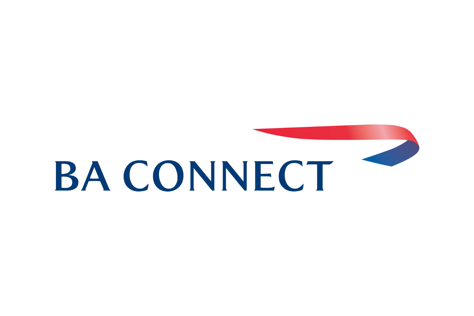 BA Connect Logo with Red and Blue Ribbon Free PNG