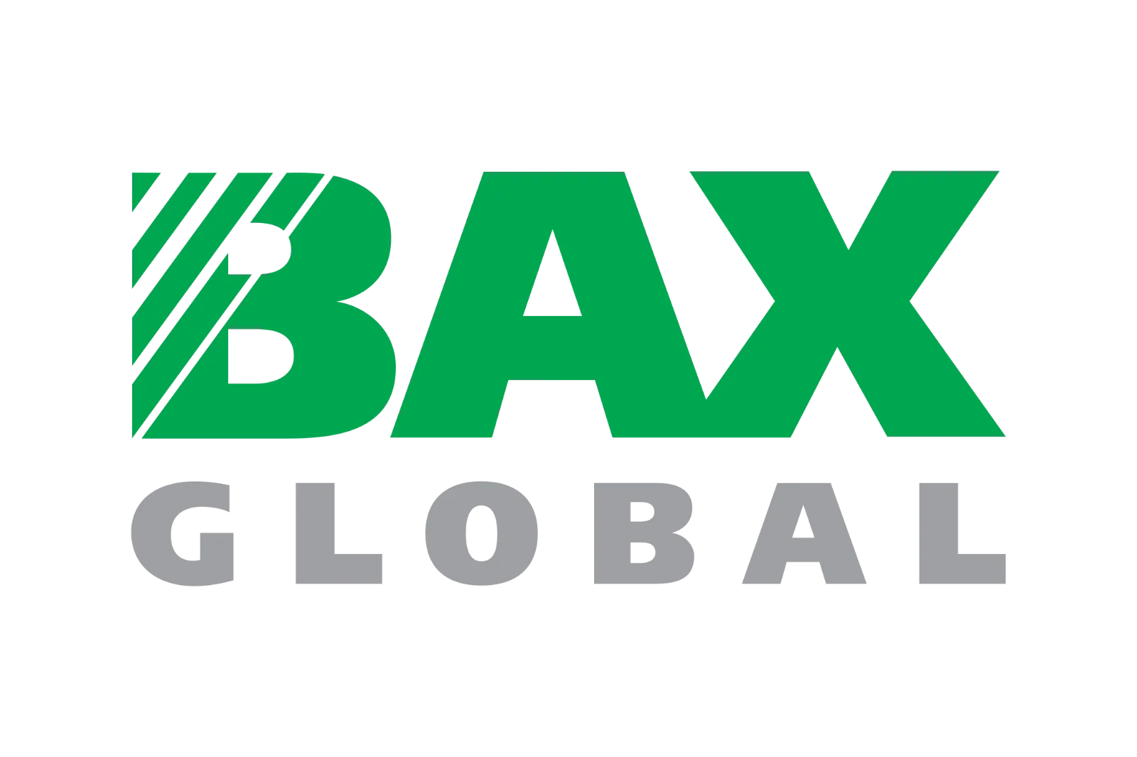 BAX Global Green and Gray Wordmark Free PNG