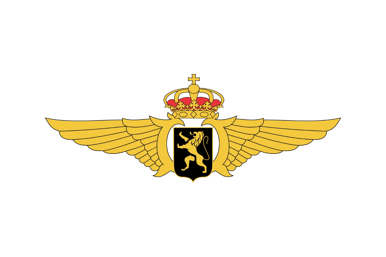 Belgian Air Component Winged Emblem Free PNG
