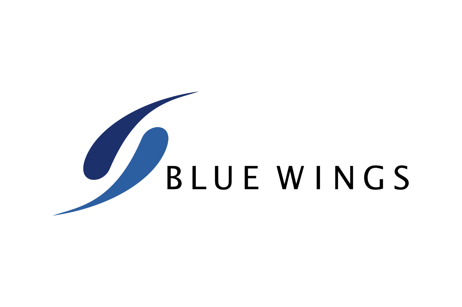 Abstract Blue Wing Shapes Free PNG