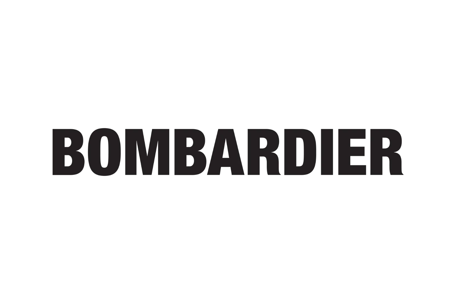 Bombardier Wordmark in Bold Gray Lettering | Free PNG
