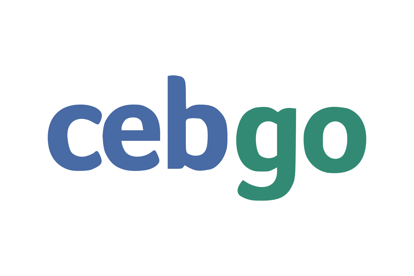 Cebgo Blue and Green Wordmark Free PNG