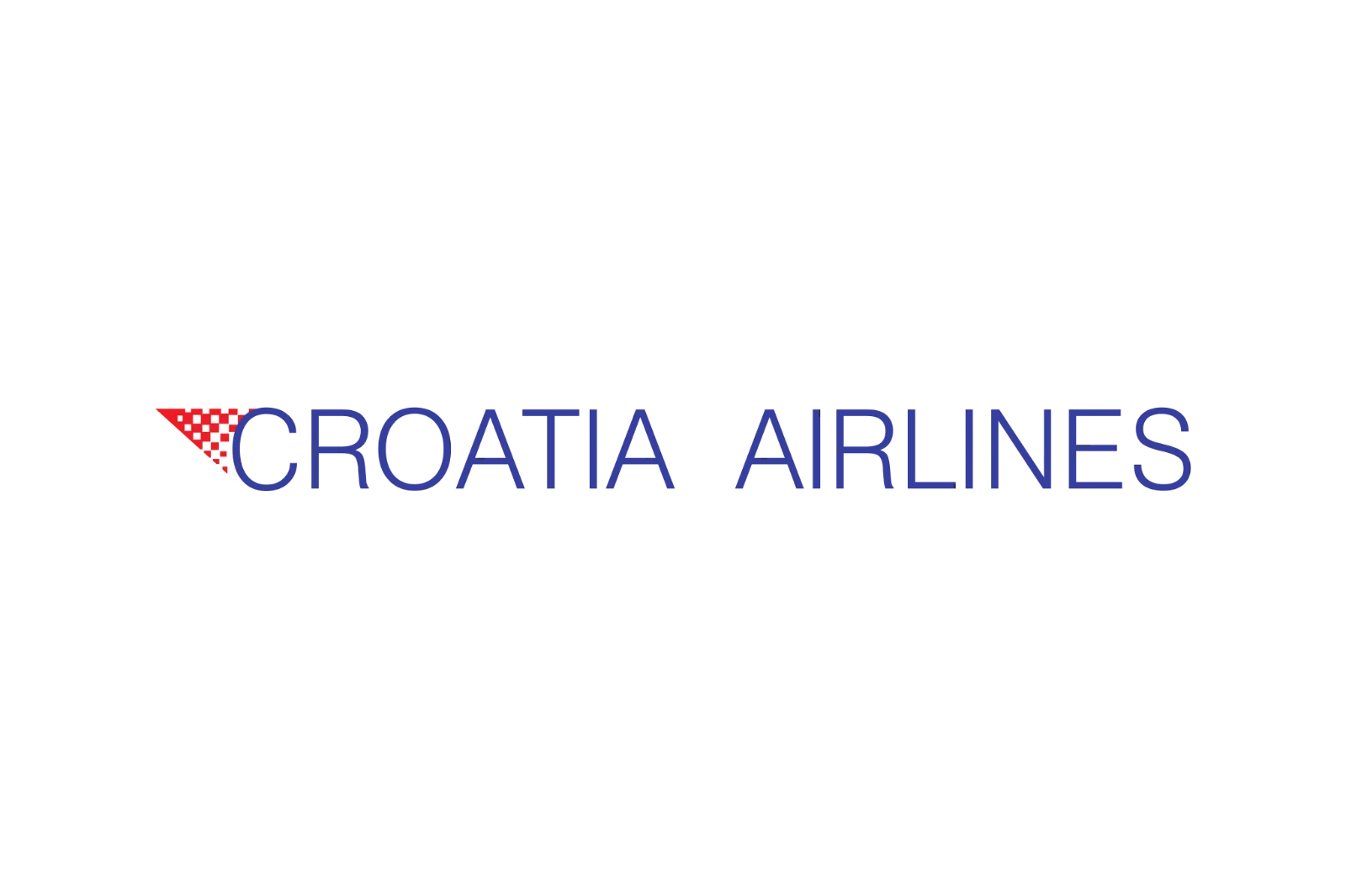 Croatia Airlines Logo with Checkerboard Accent Free PNG