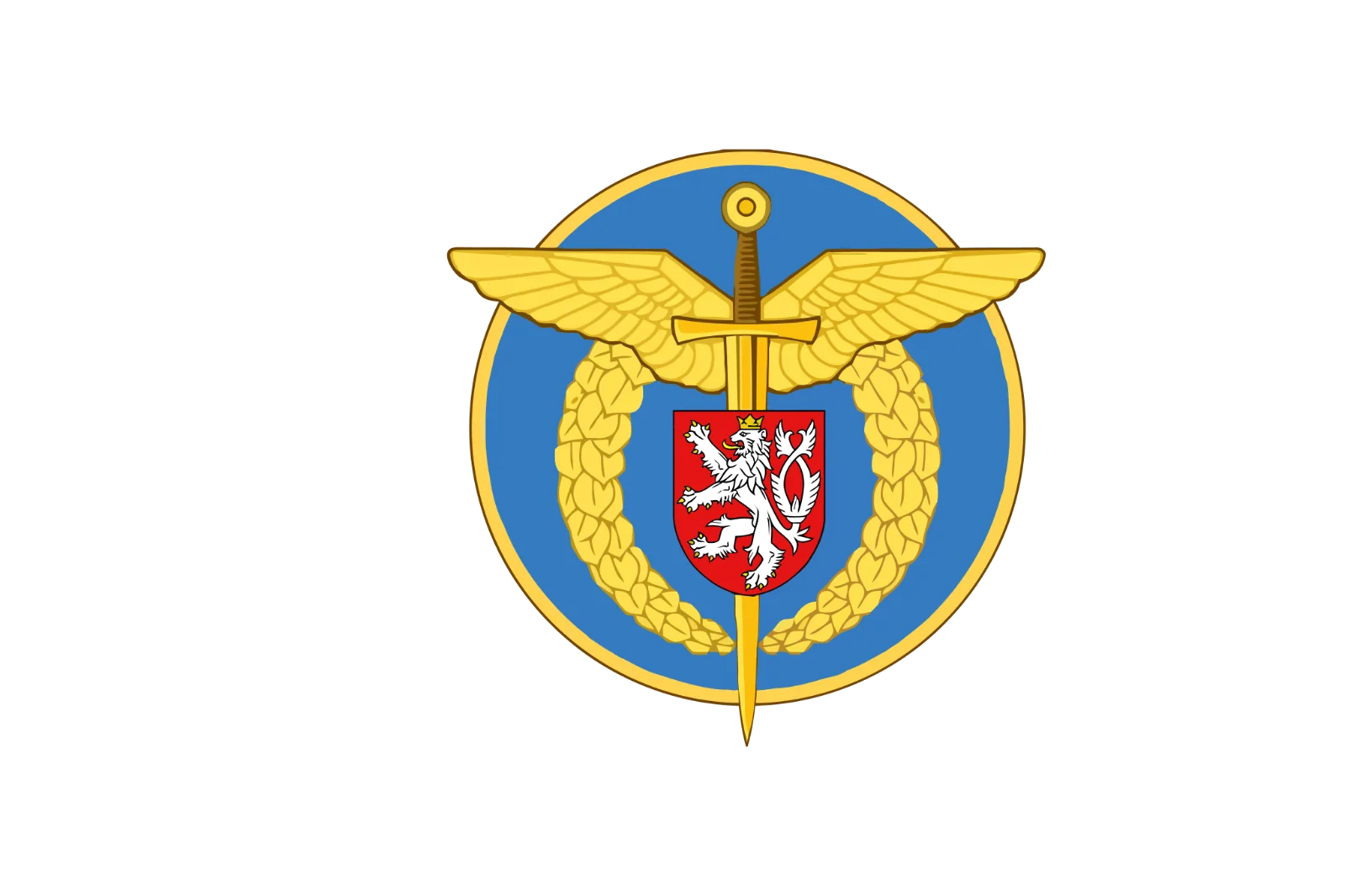 Czech Air Force Winged Sword Emblem Free PNG