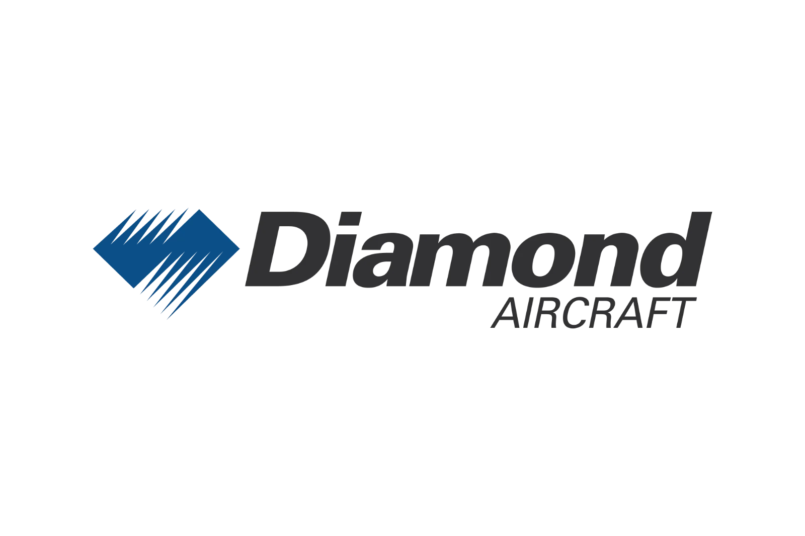Diamond Aircraft Logo on Black Background Free PNG