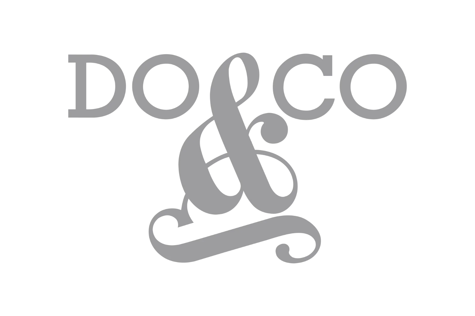 DO&CO Gray Wordmark Logo Free PNG
