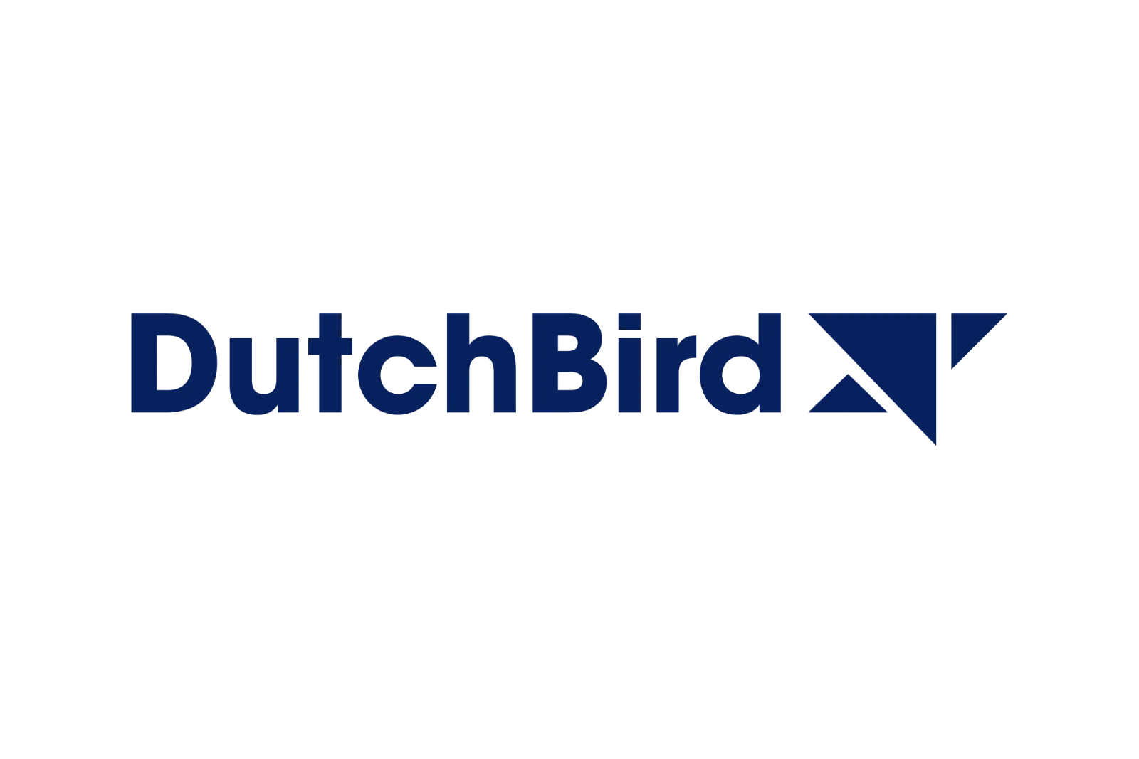 DutchBird Blue Wordmark and Geometric Mark Free PNG