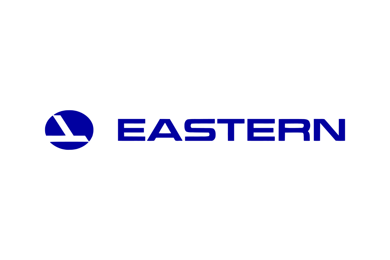 Eastern Air Lines Blue Wordmark Logo Free PNG