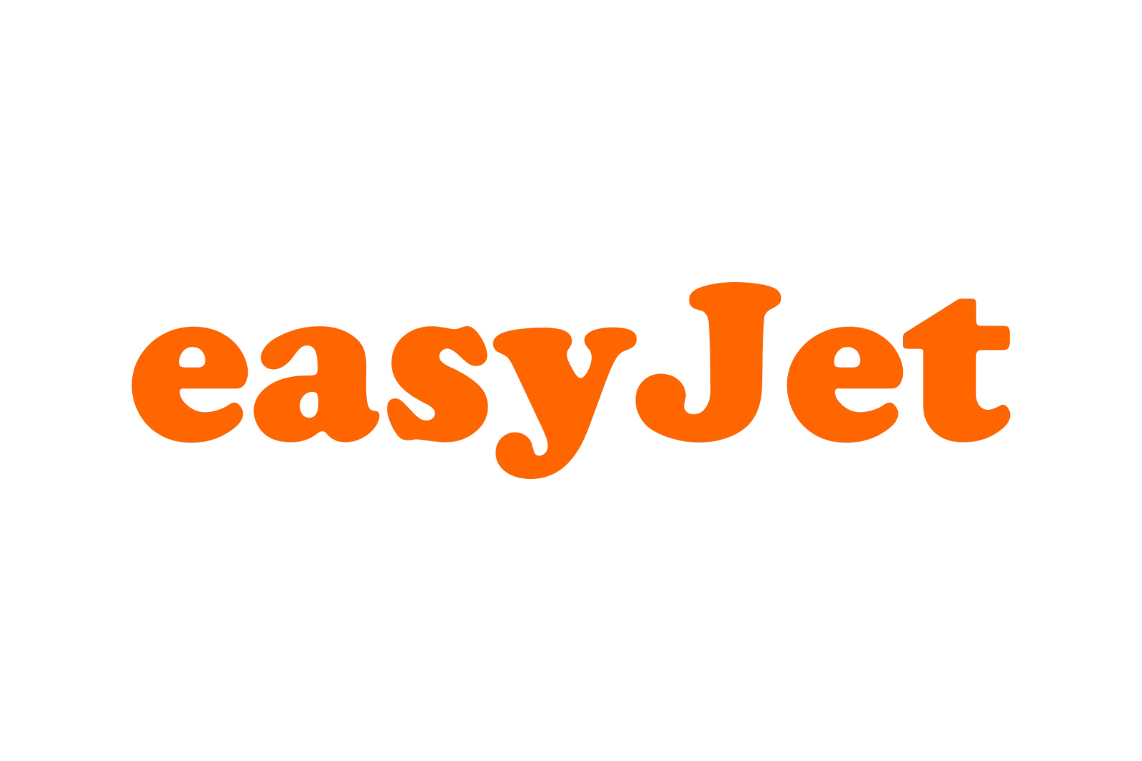 easyJet Orange Airline Wordmark Free PNG