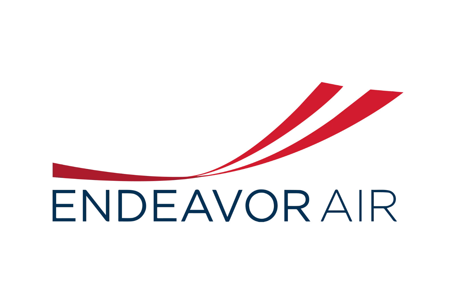 Endeavor Air Logo on Black Background Free PNG