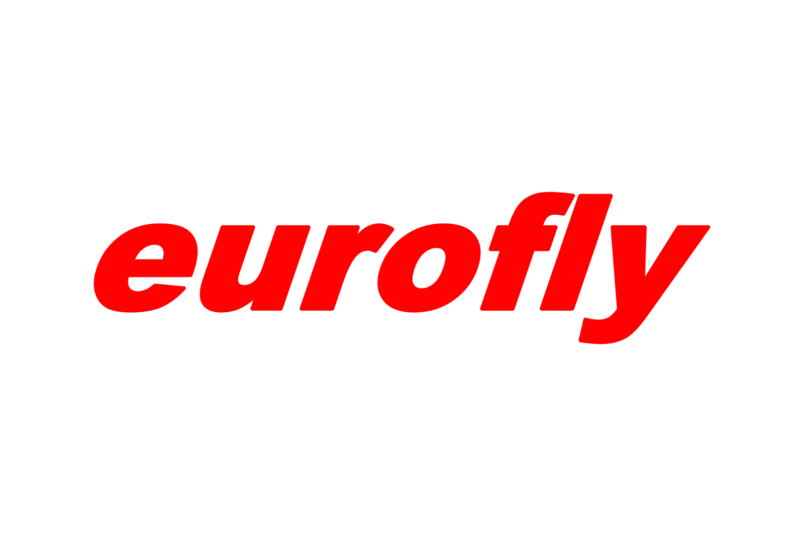 Eurofly Red Italic Wordmark Free PNG