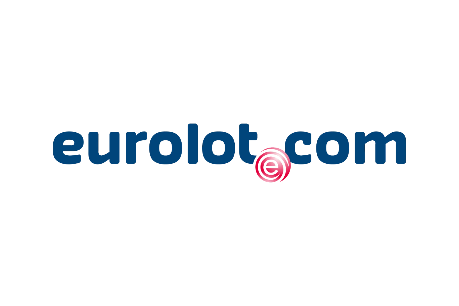Eurolot.com Blue Wordmark with Pink Emblem Free PNG