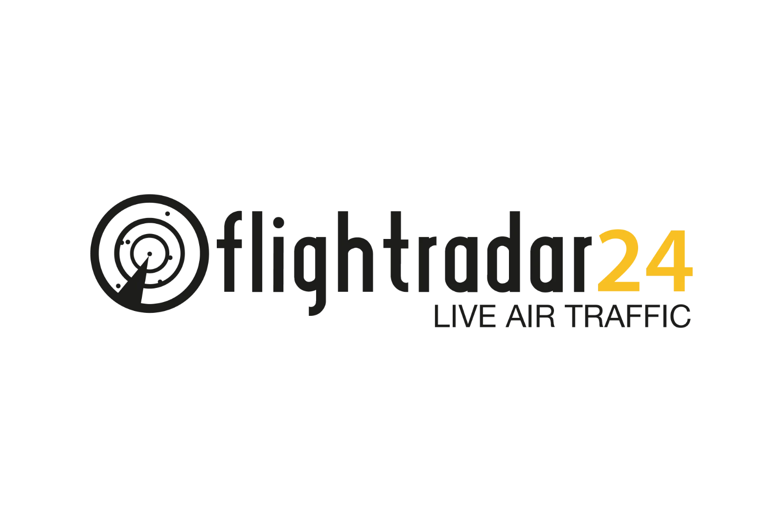 Flightradar24 Logo with Radar Icon Free PNG