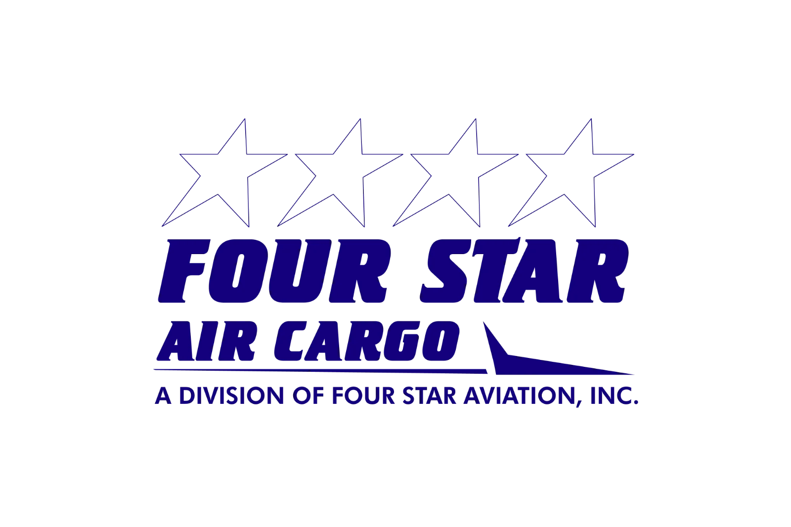 Four Star Air Cargo Logo with Four Stars Free PNG
