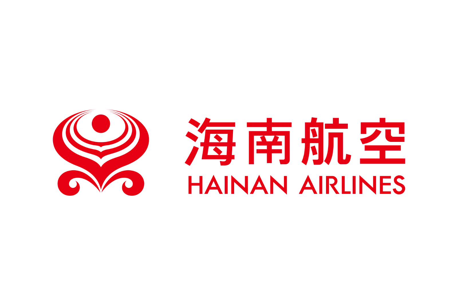 Hainan Airlines Red Logo and Wordmark Free PNG