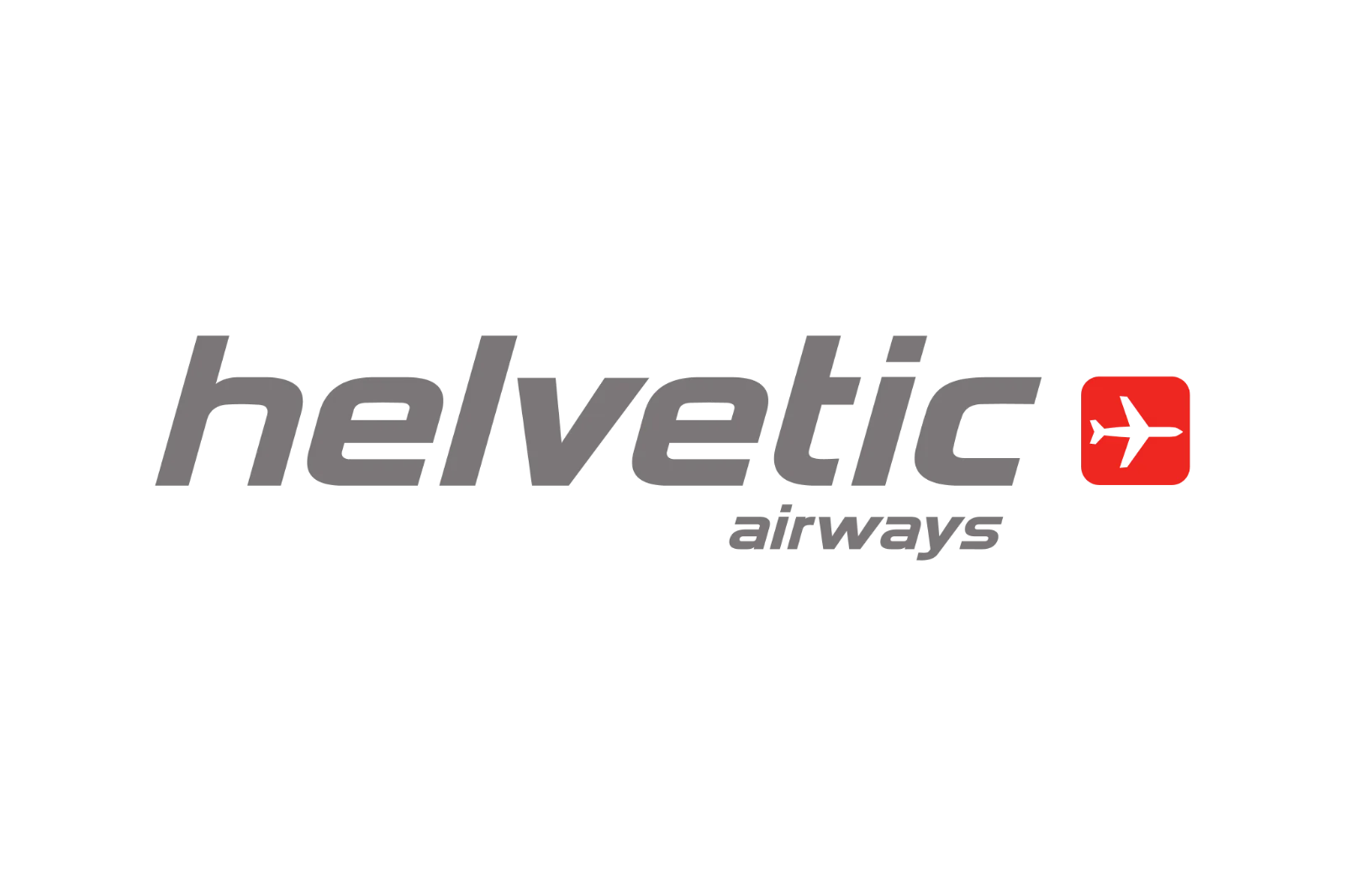 Helvetic Airways Logo with Airplane Emblem Free PNG