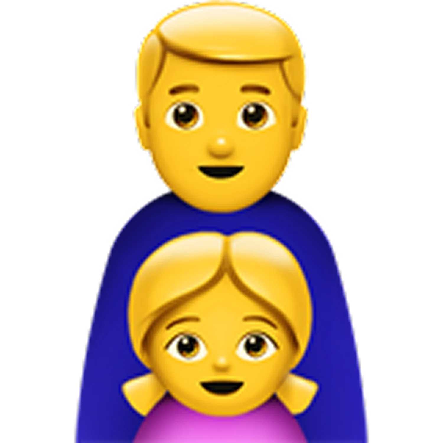 Smiling Man and Woman Emoji Portrait Free PNG