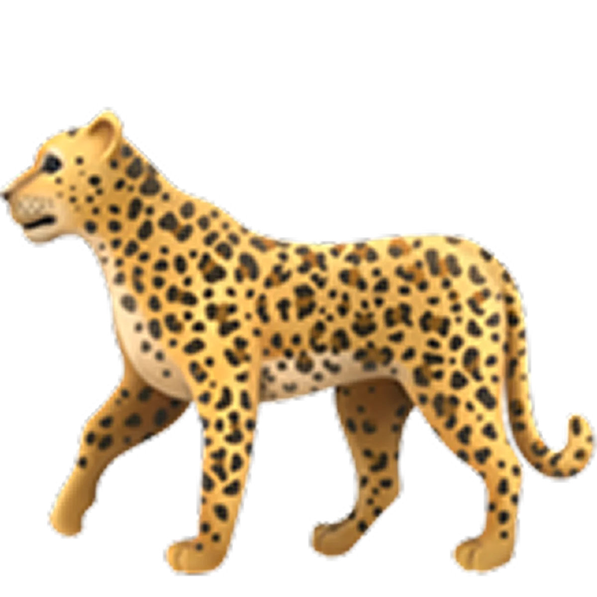 Walking Spotted Cheetah Illustration Free PNG