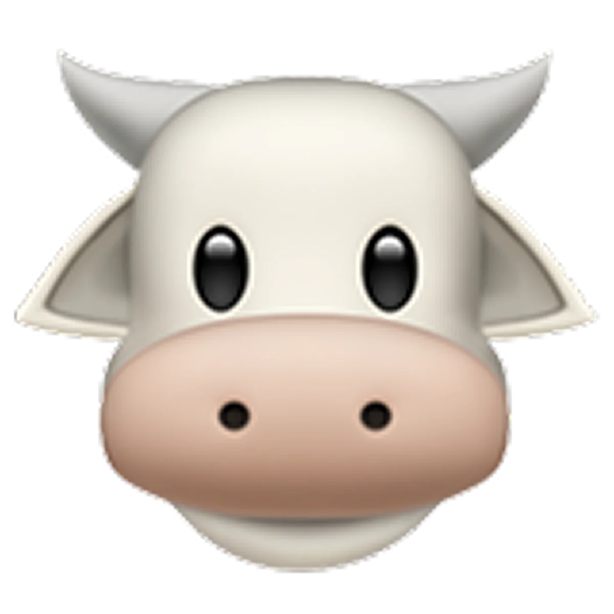 Cute Cartoon Cow Face Free PNG