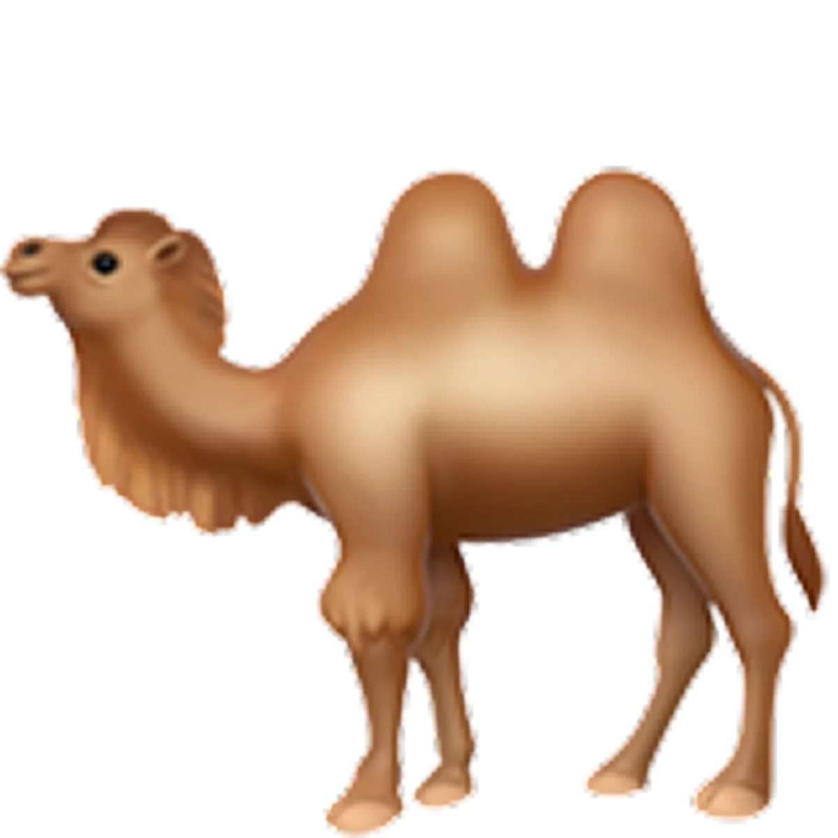 Brown Two-Humped Camel Emoji Free PNG