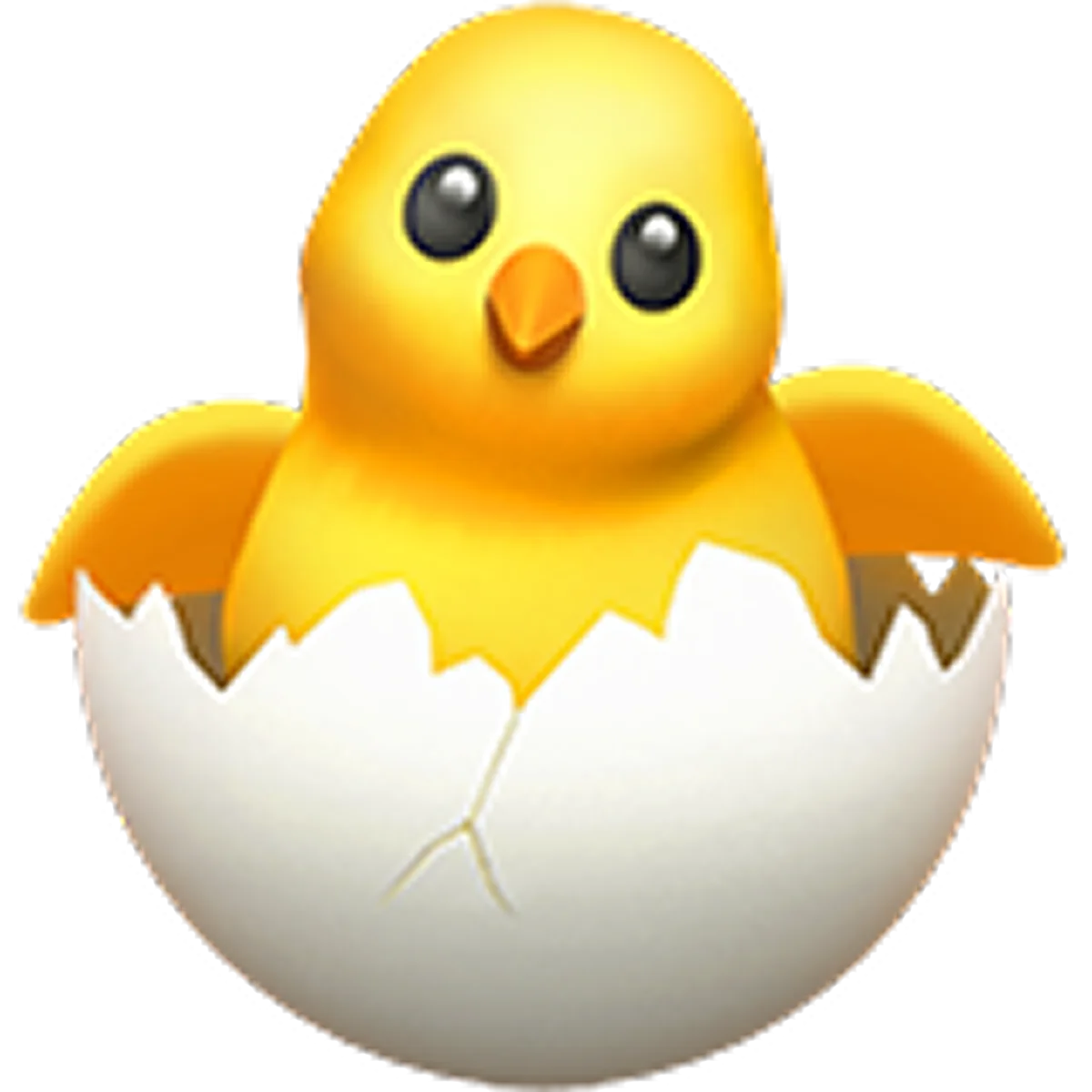 Cute Yellow Chick Hatching from an Egg Free PNG
