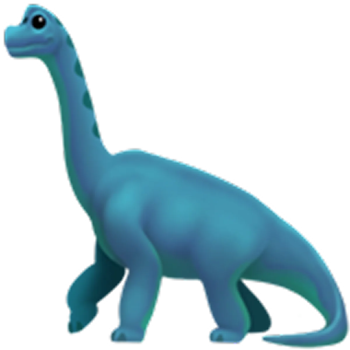 Blue Long-Necked Dinosaur Free PNG