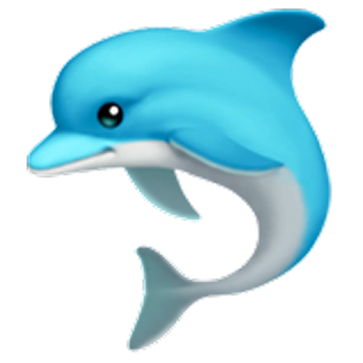 Cute Blue Dolphin Leap – Free PNG