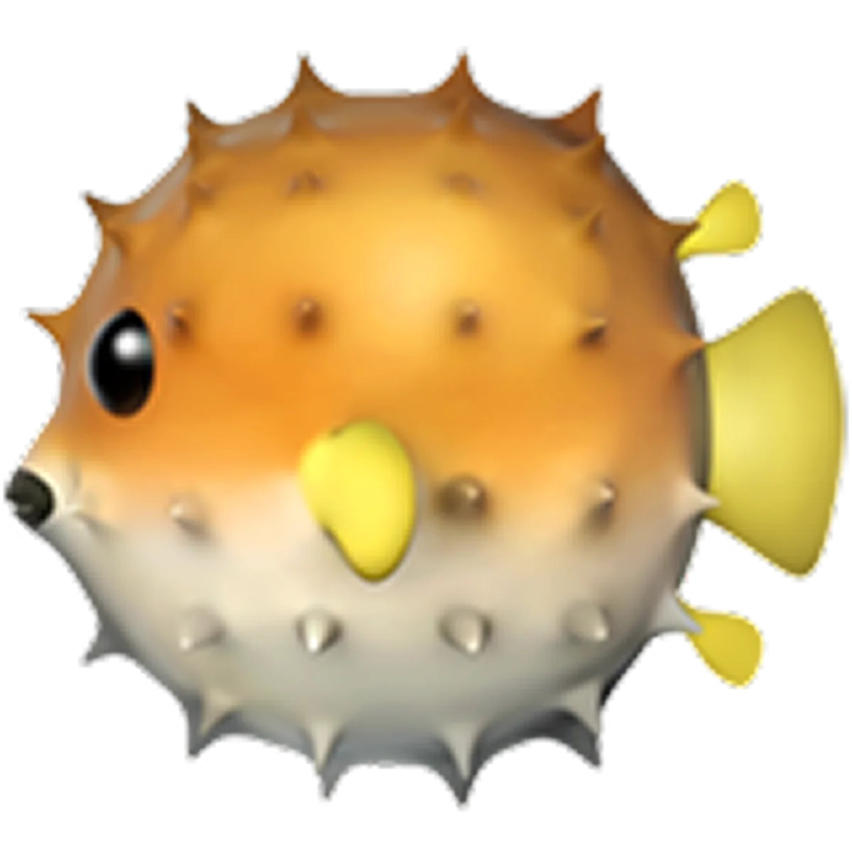 Cute Spiky Pufferfish Illustration – Free PNG