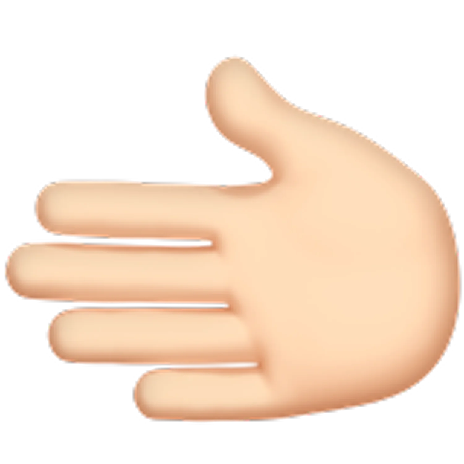 Sideways Open Hand Gesture Free PNG