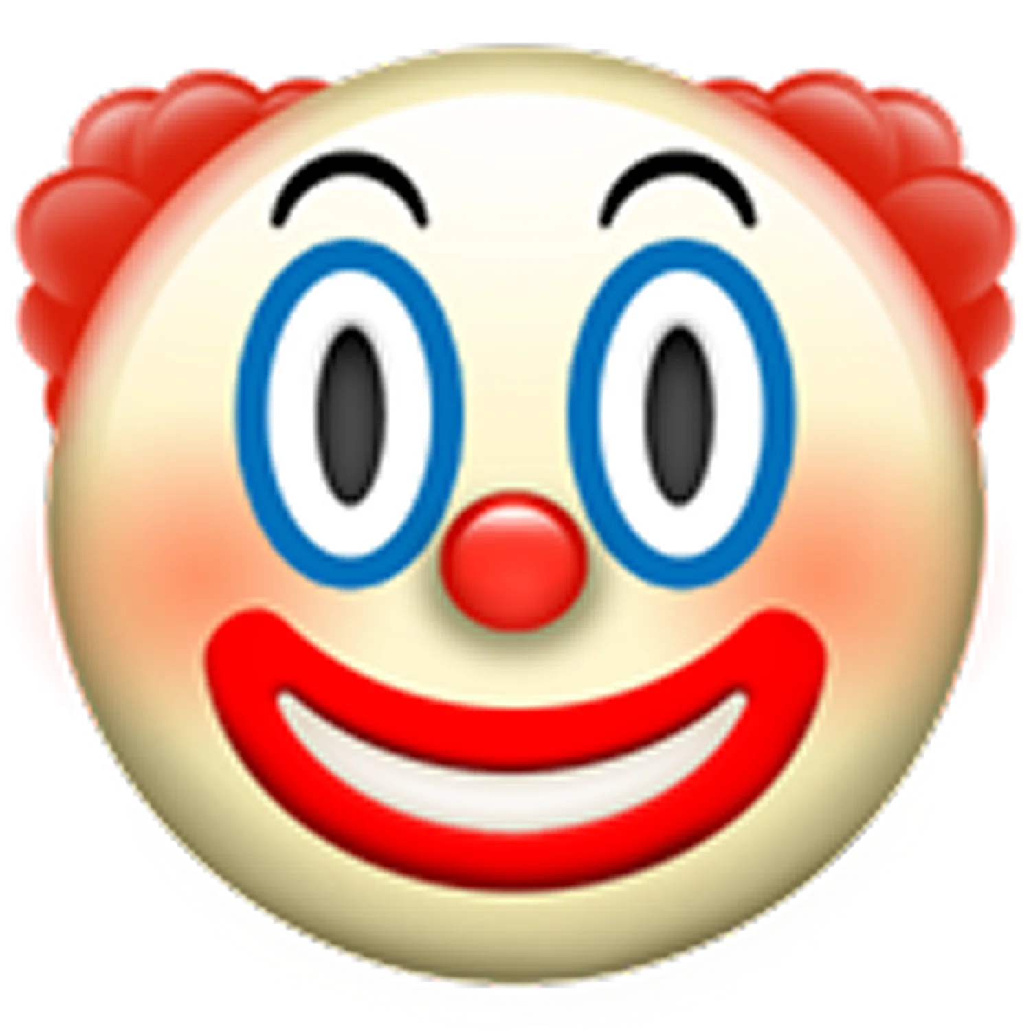 Smiling Cartoon Clown Face Free PNG